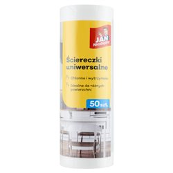 Jan Niezbędny Ściereczki na rolce białe 50 szt