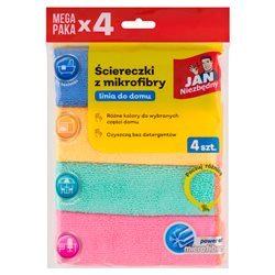 Jan Niezbędny ściereczki z mikrofibry zestaw 4szt
