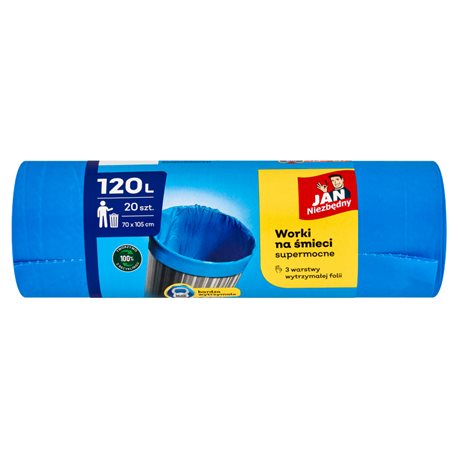 Jan Niezbędny Worki LD niebieskie 120l 20szt