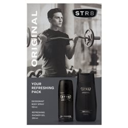 STR8 Zestaw Kosmetyków Original (Dezodorant spray 150ml + Żel pod prysznic 250ml)