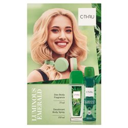 CTHRU Zestaw Kosmetyków Luminous Emerald (Dezodorant Naturalny 75ml + Dezodorant spray 150ml)