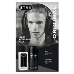 STR8 Zestaw Kosmetyków Original (Dezodorant naturalny 85ml + Dezodorant Spray 150ml)