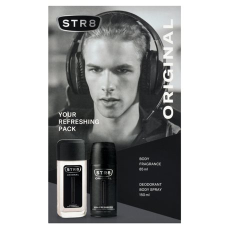 STR8 Zestaw Kosmetyków Original (Dezodorant naturalny 85ml + Dezodorant Spray 150ml) STR8 Zestaw Kosmetyków Original (Dezodorant naturalny 85ml + Dezodorant Spray 150ml)