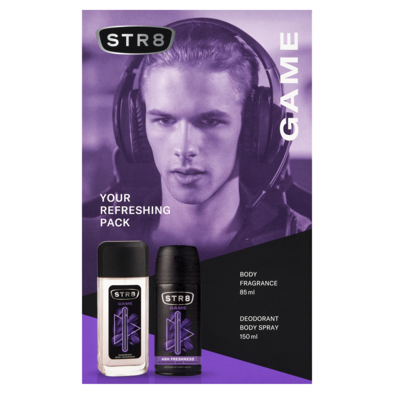 STR8 Zestaw Kosmetyków Game (Dezodorant naturalny 85ml + Dezodorant Spray 150ml) STR8 Zestaw Kosmetyków Game (Dezodorant naturalny 85ml + Dezodorant Spray 150ml)