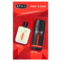 STR8 Zestaw Kosmetyków Red Code (Woda po goleniu 50ml + Dezodorant spray 150ml)