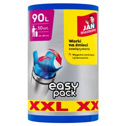 Jan Niezbedny worki HD Easy-pack niebieskie 90l 50szt