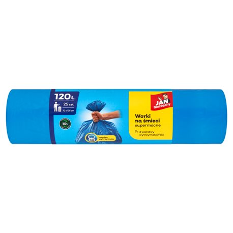 Jan Niezbędny Worki na śmieci 120 l 25 sztuk Jan Niezbędny Worki na śmieci 120 l 25 sztuk