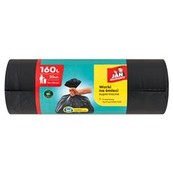 Jan Niezbędny Worki na śmieci 160 l 20 sztuk