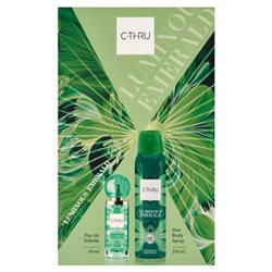 CTHRU Zestaw Kosmetyków Luminous Emerald (Woda Toaletowa 30ml + Dezodorant spray 150ml)