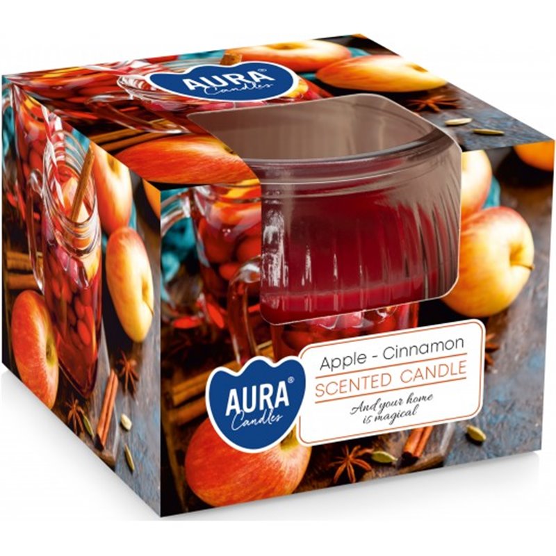 Bispol świeca zapachowa w szkle Jabłko&Cynamon SN69-87 Bispol świeca zapachowa w szkle Jabłko&Cynamon SN69-87