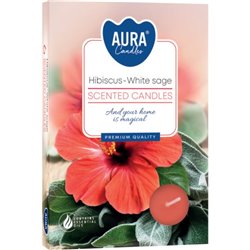 Bispol podgrzewacz zapachowy P15-356 Hibiskus - Biała Szałwia 6 sztuk