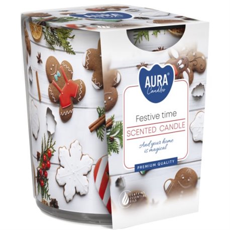 BISPOL świeca zapachowa w szkle SN72S-26 Czas Radości BISPOL świeca zapachowa w szkle SN72S-26 Czas Radości