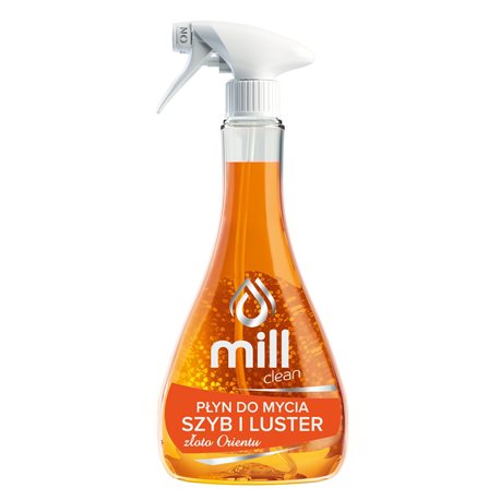 Mill Clean płyn do mycia szyb i luster Złoto Orientu 555ml Mill Clean płyn do mycia szyb i luster Złoto Orientu 555ml