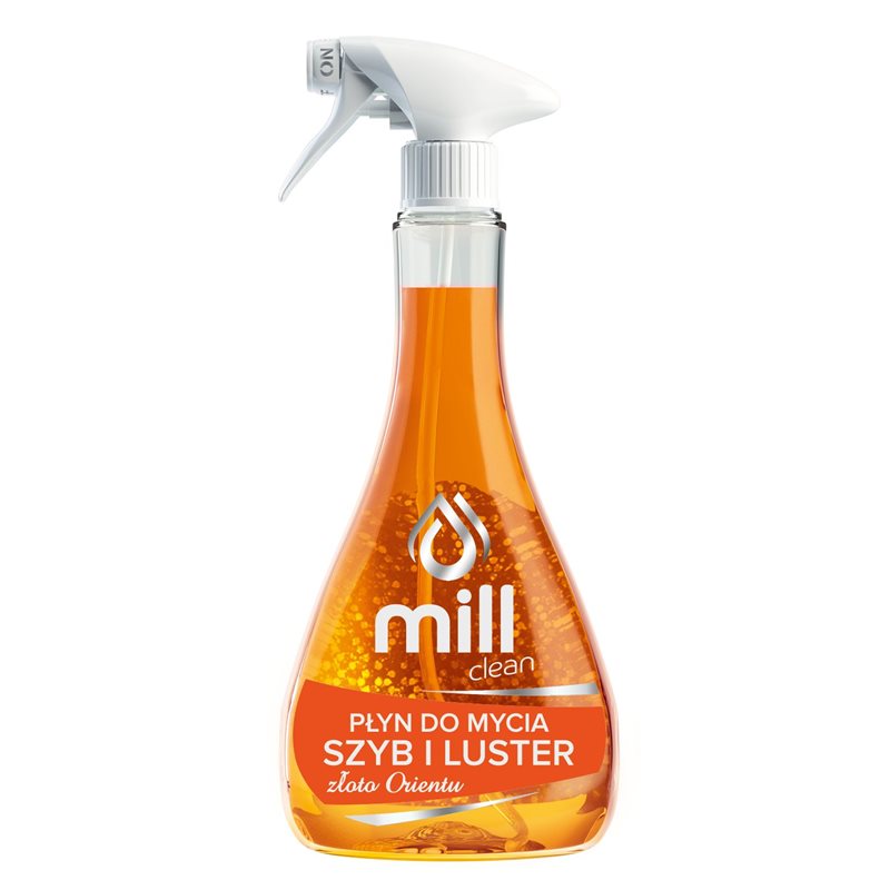 Mill Clean płyn do mycia szyb i luster Złoto Orientu 555ml Mill Clean płyn do mycia szyb i luster Złoto Orientu 555ml