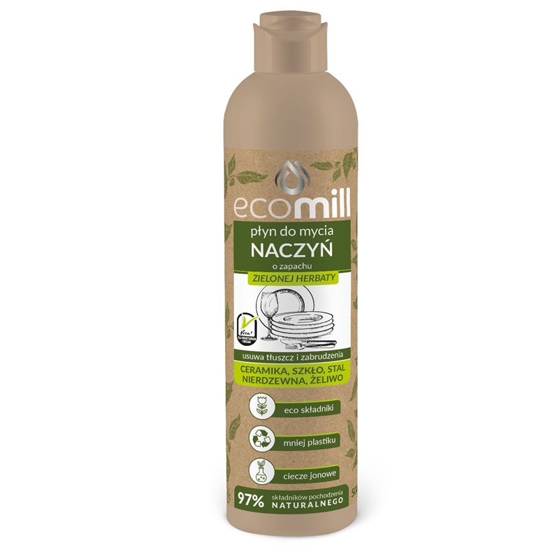 Ecomill płyn do mycia naczyń zielona herbata 500ml Ecomill płyn do mycia naczyń zielona herbata 500ml