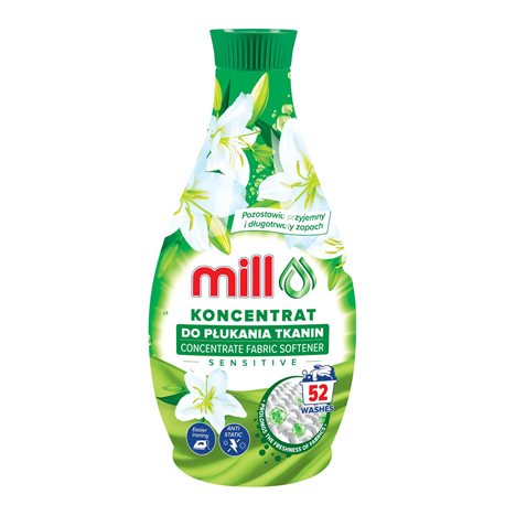 Mill Clean płyn do płukania Sensitive koncentrat 1,3l Mill Clean płyn do płukania Sensitive koncentrat 1,3l