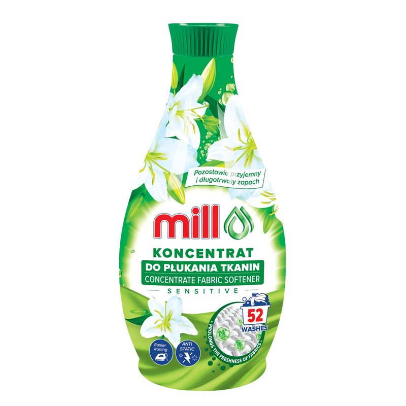 Mill Clean płyn do płukania Sensitive koncentrat 1,3l Mill Clean płyn do płukania Sensitive koncentrat 1,3l