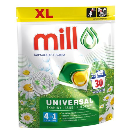Mill Professional kapsułki do prania uniwersalne 30szt