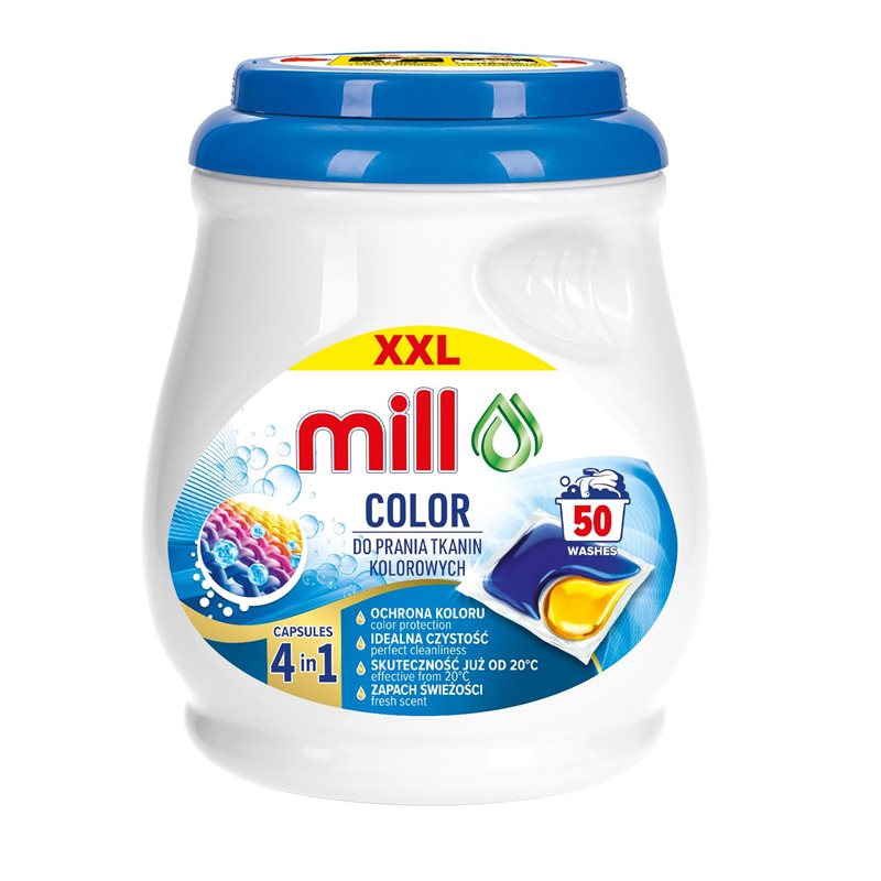 Mill Professional kapsułki do prania kolor 50 szt. Mill Professional kapsułki do prania kolor 50 szt.