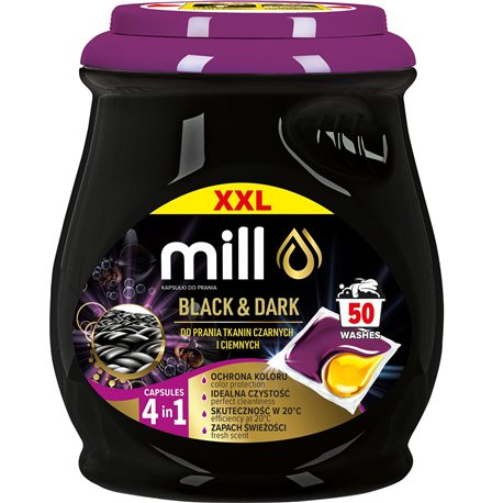 Mill Professional kapsułki Black&Dark 50szt Mill Professional kapsułki Black&Dark 50szt
