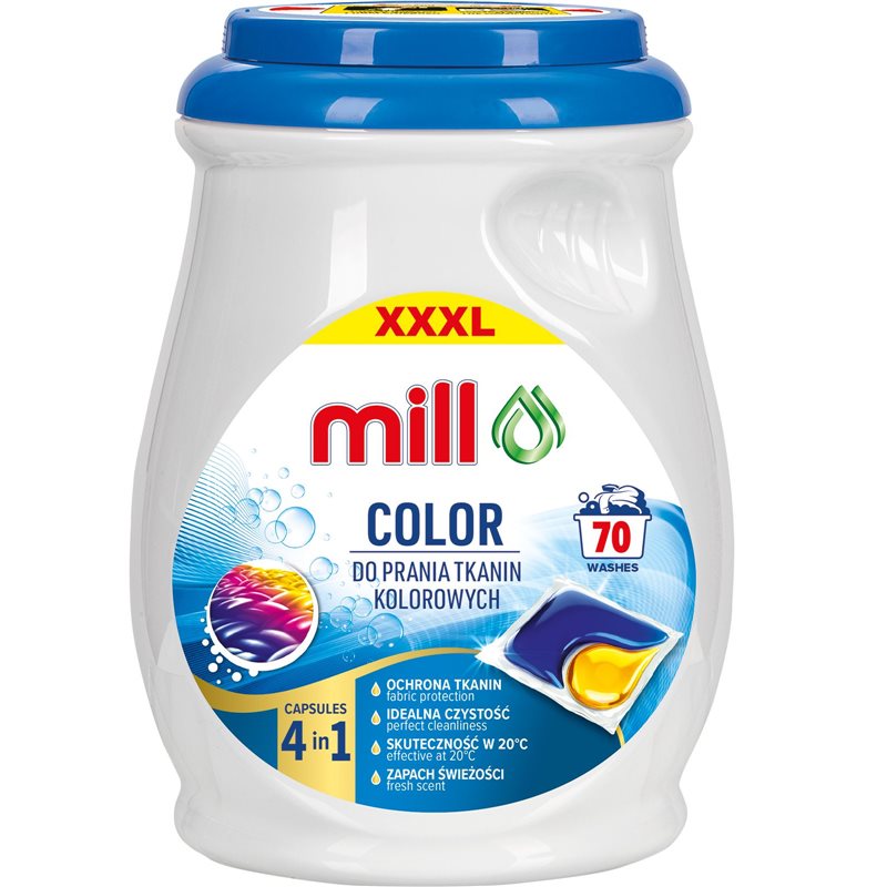 Mill Professional kapsułki do prania kolor 70 szt. Mill Professional kapsułki do prania kolor 70 szt.