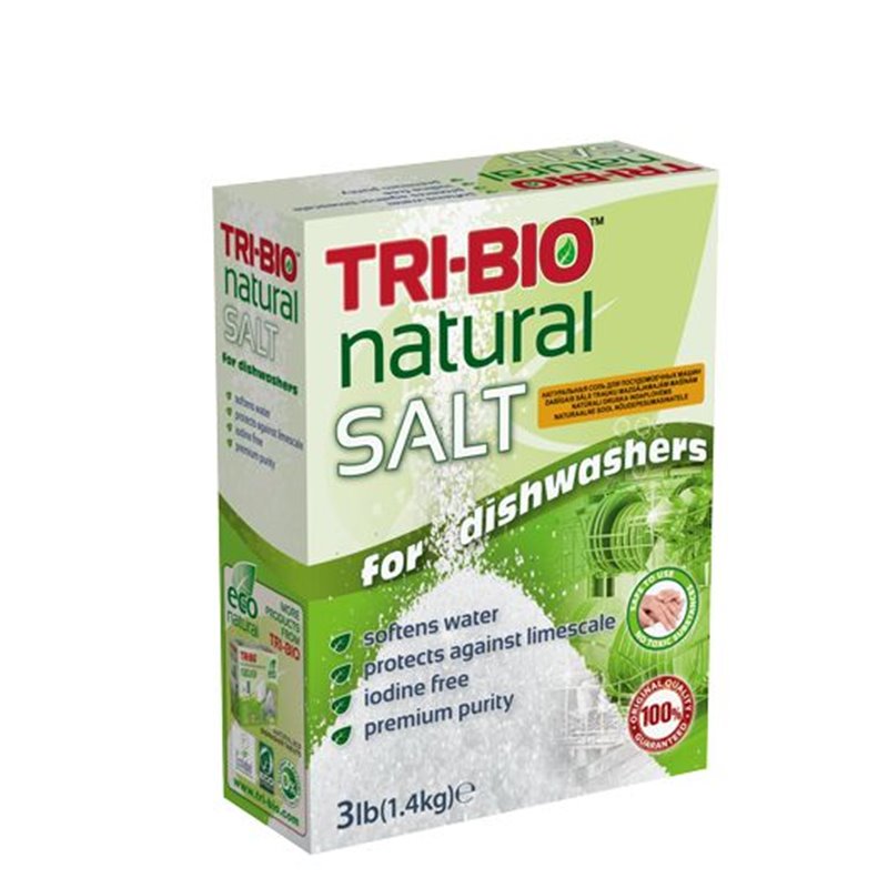 Tri-Bio Sól do zmywarki 1,4 kg – skuteczna ochrona zmywarki i doskonały efekt mycia naczyń