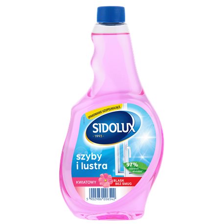 Sidolux Crystal płyn do szyb zapas Flower 500ml