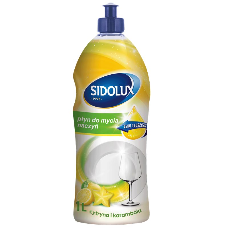 Sidolux Dish Spa płyn do mycia naczyń Aroma Boost Cytryna z Karambolą 1l Sidolux Dish Spa płyn do mycia naczyń Aroma Boost Cytryna z Karambolą 1l