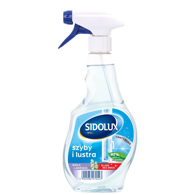 Sidolux Crystal płyn do mycia szyb Biała Lawenda 500ml