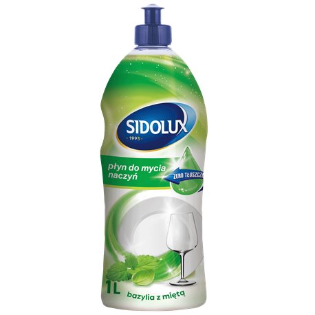 Sidolux Dish Spa płyn do mycia naczyń Strong Bazylia i Mięta 1l Sidolux Dish Spa płyn do mycia naczyń Strong Bazylia i Mięta 1l
