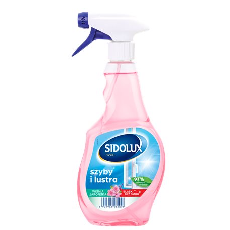 Sidolux Crystal do mycia szyb 500ml kwiat japońskiej wiśni Sidolux Crystal do mycia szyb 500ml kwiat japońskiej wiśni