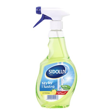 Sidolux Crystal Lemon Płyn do mycia szyb 500 ml Sidolux Crystal Lemon Płyn do mycia szyb 500 ml