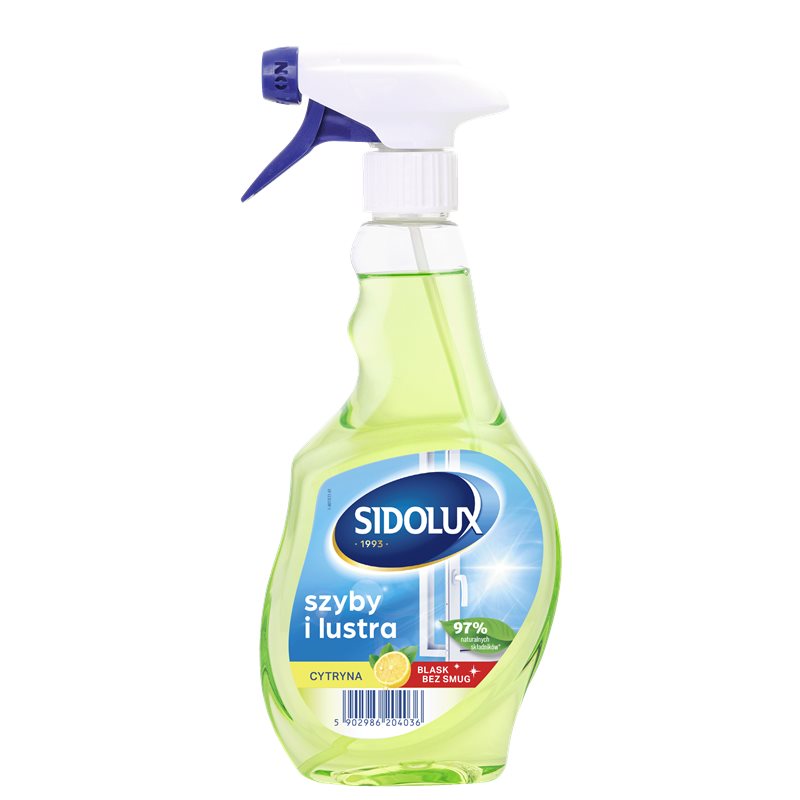 Sidolux Crystal Lemon Płyn do mycia szyb 500 ml Sidolux Crystal Lemon Płyn do mycia szyb 500 ml