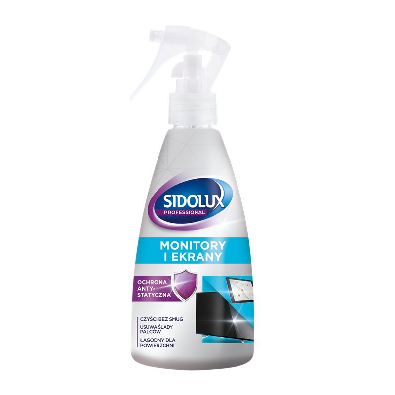 Sidolux Professional Płaskie ekrany Płyn do czyszczenia 200 ml Sidolux Professional Płaskie ekrany Płyn do czyszczenia 200 ml
