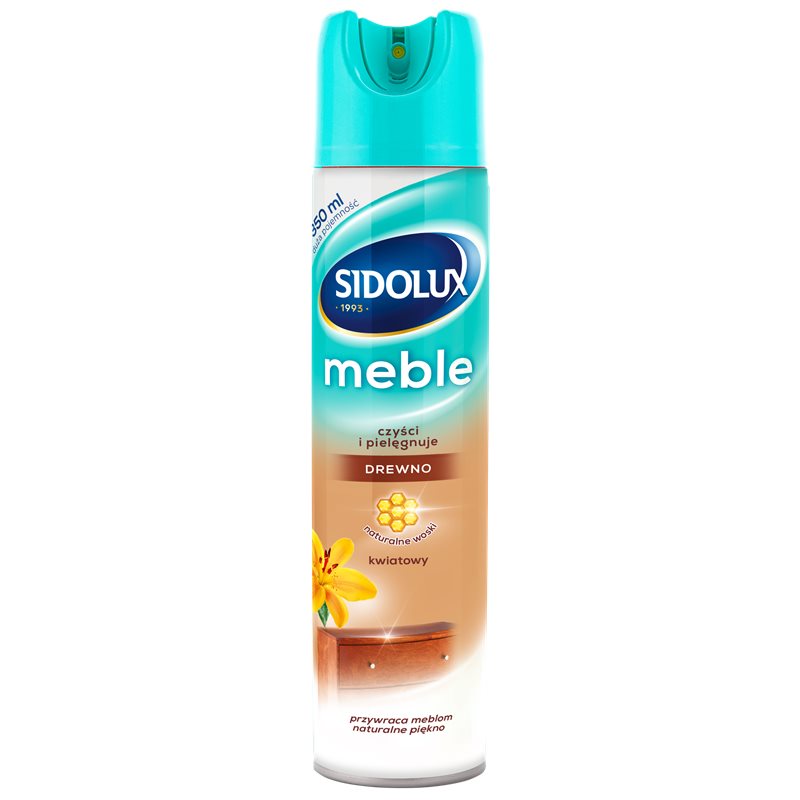 Sidolux M Pielęgnacja mebli aerozol Kwiatowy 350 ml