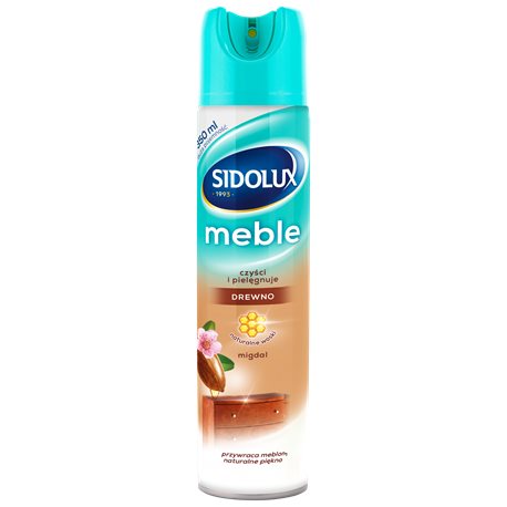 Sidolux M Pielęgnacja mebli Migdałowy Aerozol 350 ml
