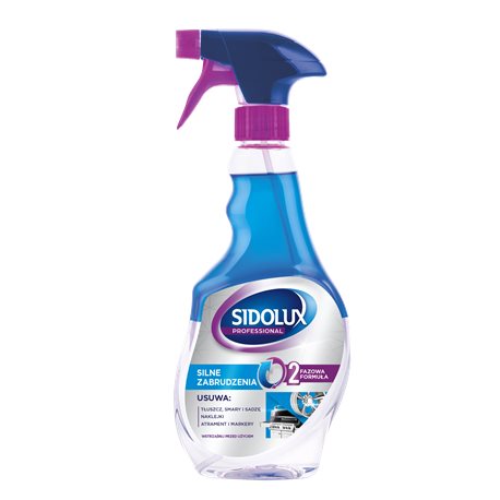 Sidolux Crystal Professional środek do silnych zabrudzeń 500ml pompka Sidolux Crystal Professional środek do silnych zabrudzeń 500ml pompka
