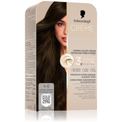 Schwarzkopf Creme Supreme pielęgnująca farba w kremie 4-0 naturalny brąz