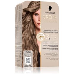 Schwarzkopf Creme Supreme pielęgnująca farba w kremie 7-16 chłodny popielaty blond
