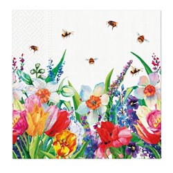 Paw serwetki wiosenna łąka z pszczołami 20 sztuk 33x33 cm
