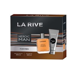 La Rive Heroic Men Zestaw Woda toaletowa 100ml + Żel pod prysznic 100ml 