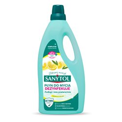 Sanytol Płyn czyszczący i dezynfekujący podłogi i inne powierzchnie cytryna i liście oliwy 1L