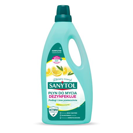 Sanytol Płyn czyszczący i dezynfekujący podłogi i inne powierzchnie cytryna i liście oliwy 1L