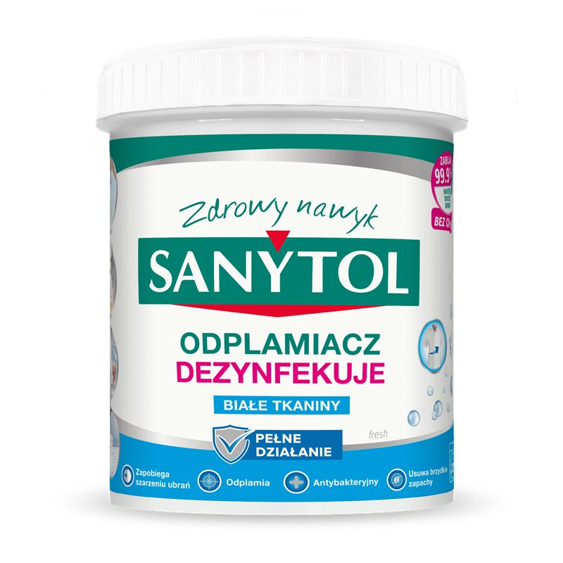 Sanytol Odplamiacz dezynfekujący białe tkaniny 450 g
