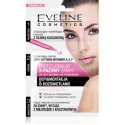 Eveline DEPIGMENTACJA & ROZŚWIETLANIE Profesjonalny 3-fazowy zabieg do skóry z zaburzeniami kolorytu