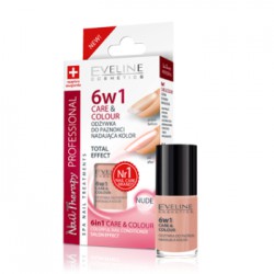 Eveline Odżywka do paznokci nadająca kolor 6w1 Care&Colour Nude 5 ml
