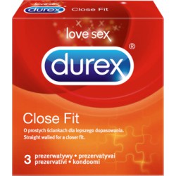 Durex Close Fit Prezerwatywy 3 sztuki