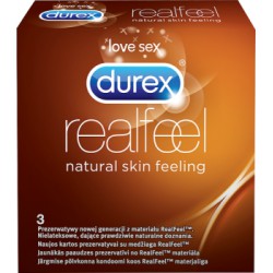 Durex Real Feel Prezerwatywy 3 sztuki