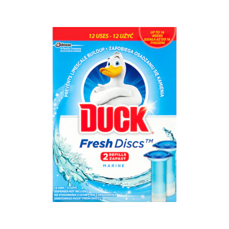 Duck Fresh Discs Marine Zapas krążka żelowego do toalety 72 ml (2 zapasy)