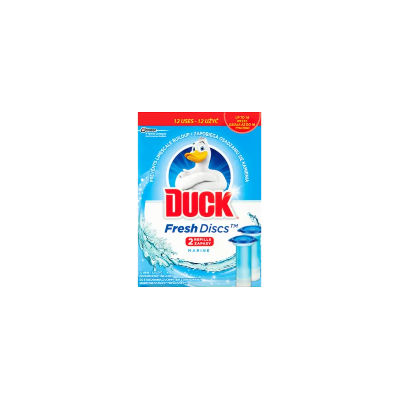 Duck Fresh Discs Marine Zapas krążka żelowego do toalety 72 ml (2 zapasy)